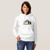 Pull À Capuche Chat golfeur drôle Pêche Aléa d'eau (Devant entier)