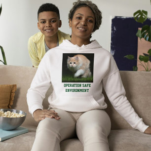 Pull À Capuche Chat Maine Coon sur sweat-shirt en cendres avec te