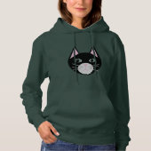 Pull À Capuche Chat Noir (Devant)