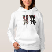 Pull À Capuche Chat noir mignon (Devant)