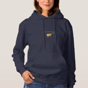 Pull À Capuche Chat Orange Tolérant Apathique