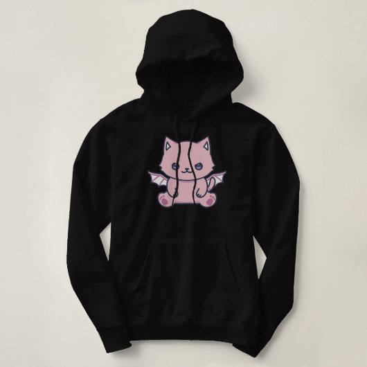 Pull À Capuche Chat Pastel Goth Cute Kawaii Aesthétique Lover Pro (Design devant)
