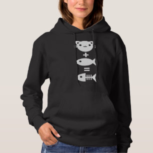Pull À Capuche Chat + Poisson = Chat Os Poisson Poisson Kitty Kit