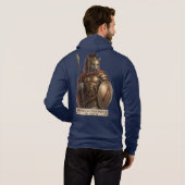 Pull À Capuche Chat Spartan Blue Russe (Dos entier)