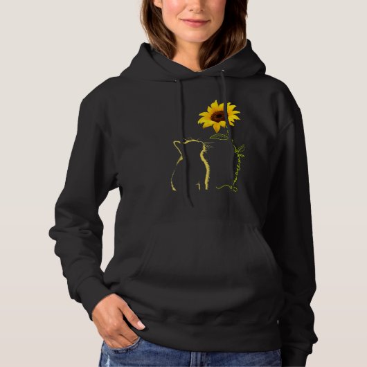 Pull À Capuche Chat Tu Es Mon Sunshine Tournesol Chat Maman Papa (Devant)