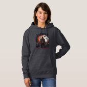 Pull À Capuche Château Hanté Halloween Crocs de Chat Noir M (Devant entier)