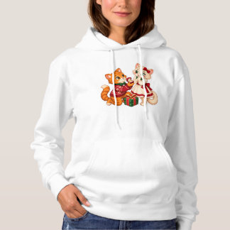 Pull À Capuche Chats de proposition de Noël Engagement Design