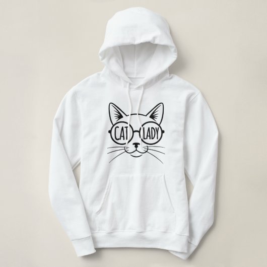 Pull À Capuche Chatte à chats (Design devant)