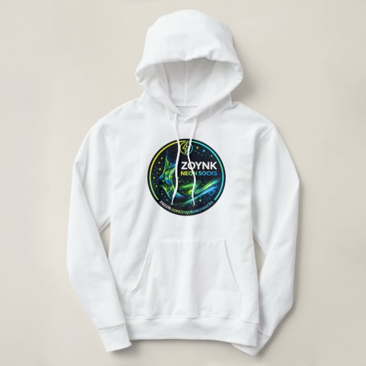 Pull À Capuche Chaussettes Néon Zoynk (Design devant)