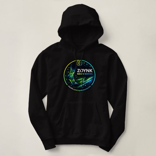 Pull À Capuche Chaussettes Néon Zoynk (Design devant)
