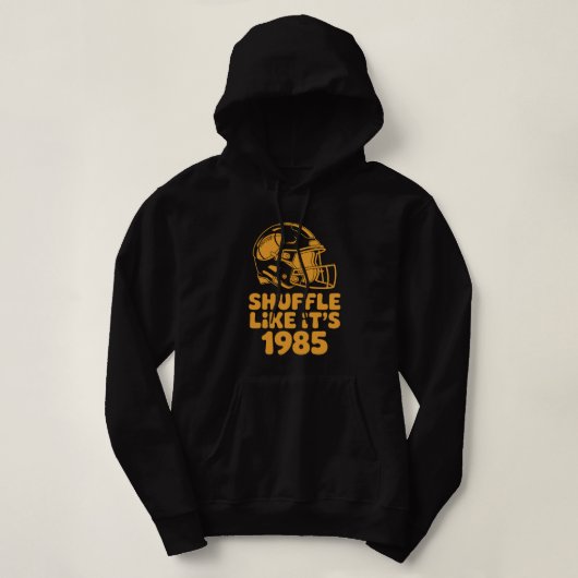 Pull À Capuche Chemise casque de football rétro « Shuffle Like It (Design devant)