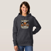 Pull À Capuche Chemise de garde de sécurité Halloween avec chats (Devant entier)