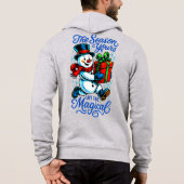 Pull À Capuche Chemise de Noël Magical Snowman Confortable Premiu (Dos)