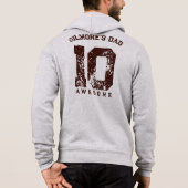 Pull À Capuche Chemise de Performance Papa au Maximum Cadeau Drôl (Dos)