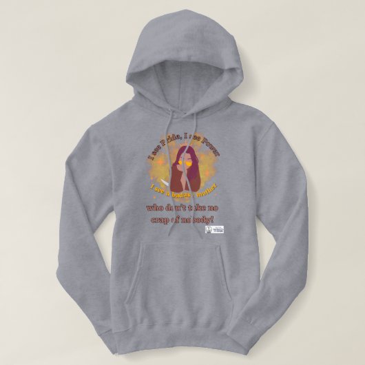 Pull À Capuche Chemise de sport Maman Badass (Design devant)