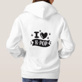Pull À Capuche Chemise de sudation K-Pop/ J'aime K-Pop (Dos)