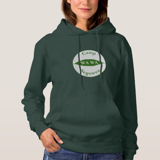 Pull À Capuche Chemise du camp WA WA de feuille de châtaigne (Devant)