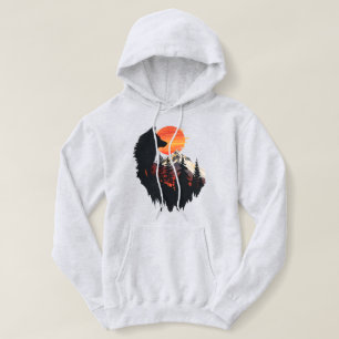 Pull À Capuche Chemise graphique du coucher de soleil majestueux