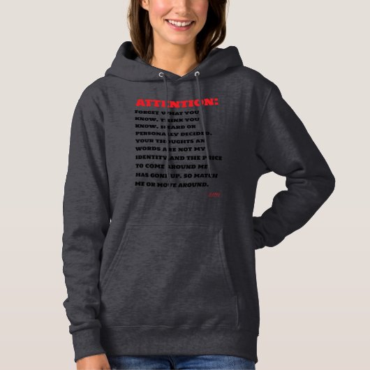 Pull À Capuche Chemise Inspirationnelle (Devant)