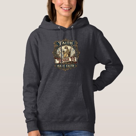 Pull À Capuche Chemise Jésus Familles Bilingues Multiculturelles (Devant)