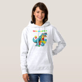 Pull À Capuche Chemise Rawrsomement Différent Dinosaur Dino Autis (Devant entier)