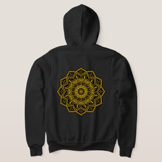 Pull À Capuche Chemise T-shirt pour hommes Mandala (Couchage Retour)