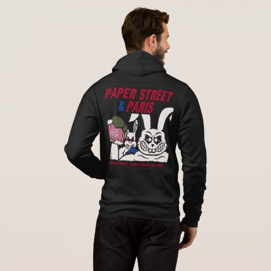 Pull À Capuche Chemise Tri-Blend Lucky Punch Boxing (Dos entier)