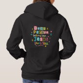 Pull À Capuche Cher personne derrière moi Jésus t'aime (Dos)
