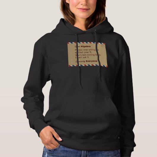 Pull À Capuche Chère Algebra S'Il Vous Plaît Arrêtez De Nous Dema (Devant)