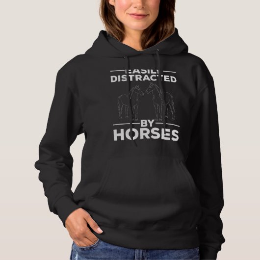 Pull À Capuche Cheval Animal Cheval cavalier Equestre Cheval (Devant)