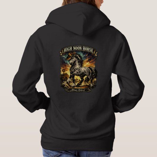 Pull À Capuche Cheval de midi - (Dos)