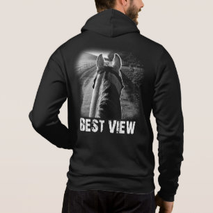 Pull À Capuche Cheval Meilleure Vue De Cheval Retour Idées Cadeau