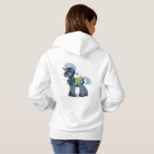Pull À Capuche chèvre heureuse  (Dos entier)