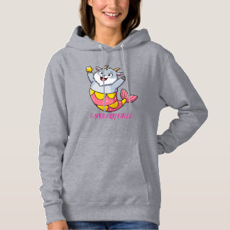 Pull À Capuche Chèvre Mermaid Capricorne Mignonne Personnage du Z