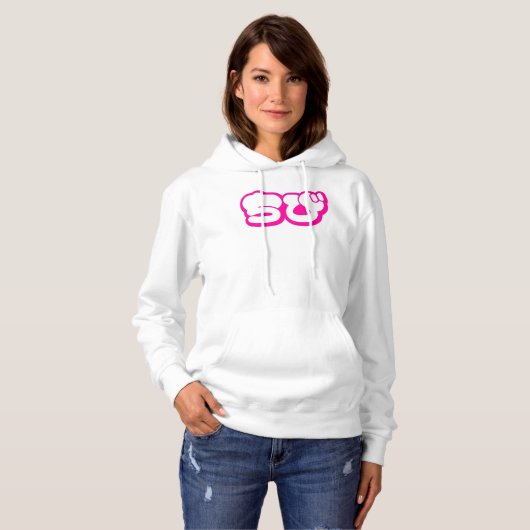 Pull À Capuche Chibi ち び japonais Nihongo Hiragana Script (Devant entier)
