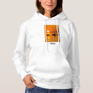 Pull À Capuche Chicago Orange Galore Matin
