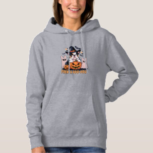 Pull À Capuche Chien Boo Français Mignon Frenchie Halloween Fantô