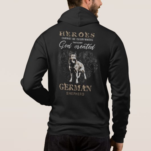 Pull À Capuche Chien de berger allemand - GSD (Dos)