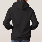 Pull À Capuche Chien noir mignon effrayant avec fantôme (Dos)