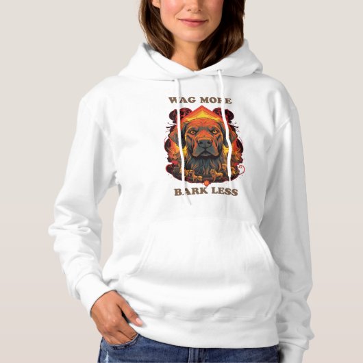 Pull À Capuche Chien T-shirt Design (Devant)