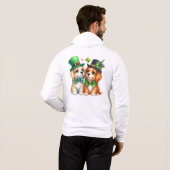 Pull À Capuche Chiens mignons design pour la Saint-Patrick-67538 (Dos entier)