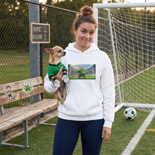 Pull À Capuche Chihuahua drôle de gardien de but de football