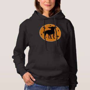 Pull À Capuche Chihuahua Halloween Bat Silhouette Funny Chihuahua