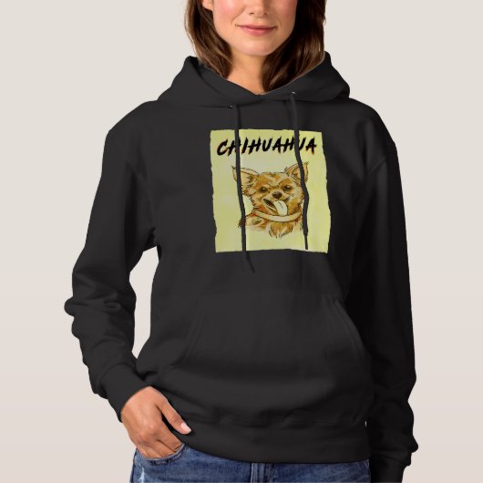 Pull À Capuche Chihuahua Vintage (Devant)