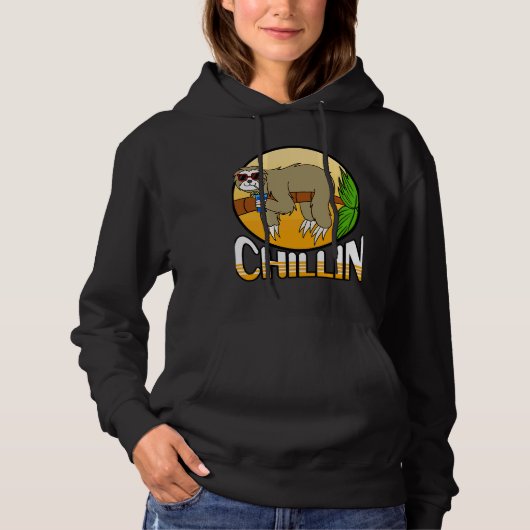 Pull À Capuche Chillin Sloth (Devant)