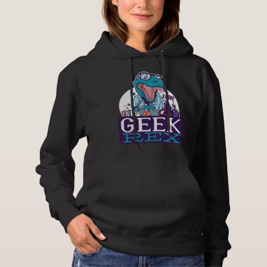 Pull À Capuche Chimie Chimiste Geek Rex Rex Chimie Chimiste (Devant)