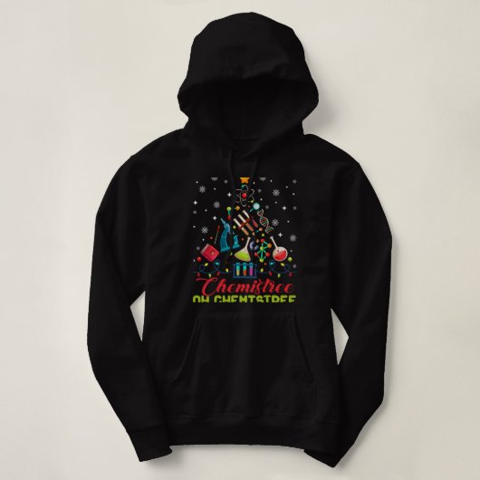 Pull À Capuche Chimiste Chimiste De Noël Arbre Chimie Ch (Design devant)