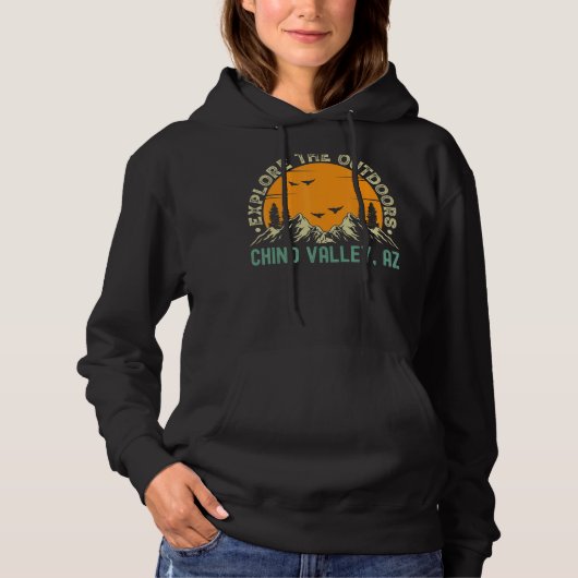 Pull À Capuche Chino Valley Arizona Explorez Les Extérieurs (Devant)