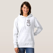 Pull À Capuche Chiot mignon de Weimaraner de poche (Devant entier)