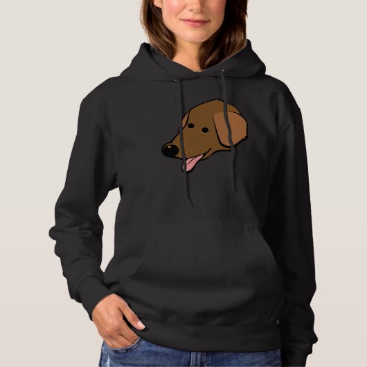 Pull À Capuche Chocolat Labrador 30 (Devant)